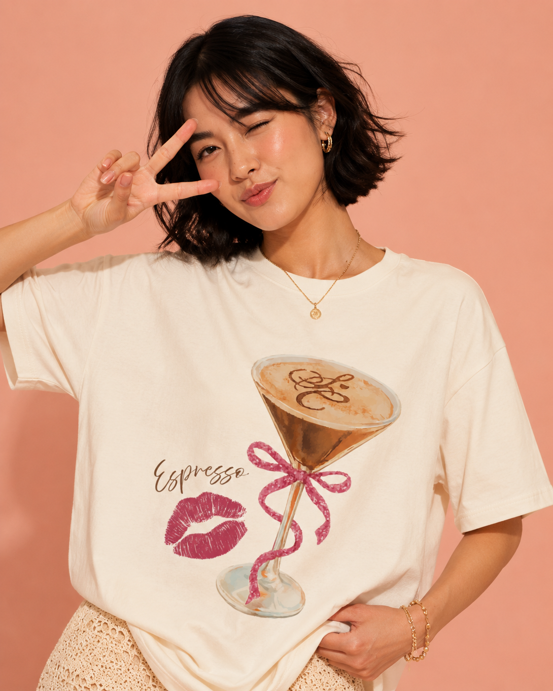 Camiseta Oversized Espresso